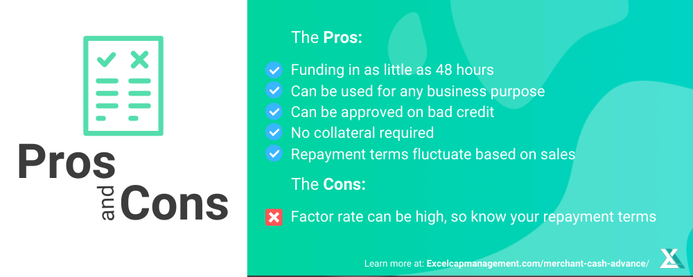 Merchant Cash Advance - Pros and Cons