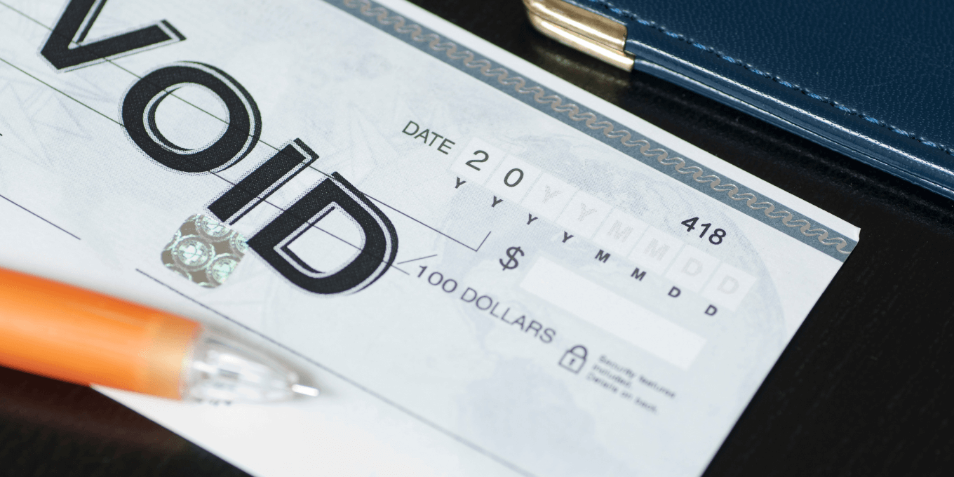 How to Void a Check + Voided Check Example - Excel Capital