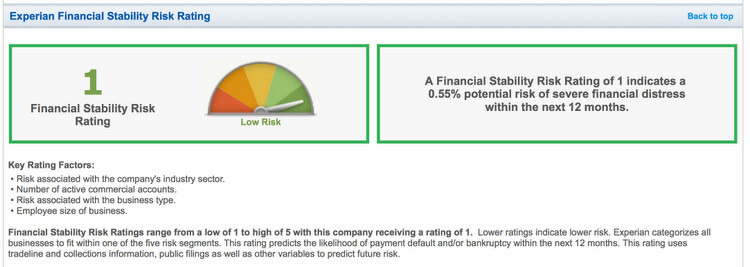 BUSINESS CREDIT REPORT 2