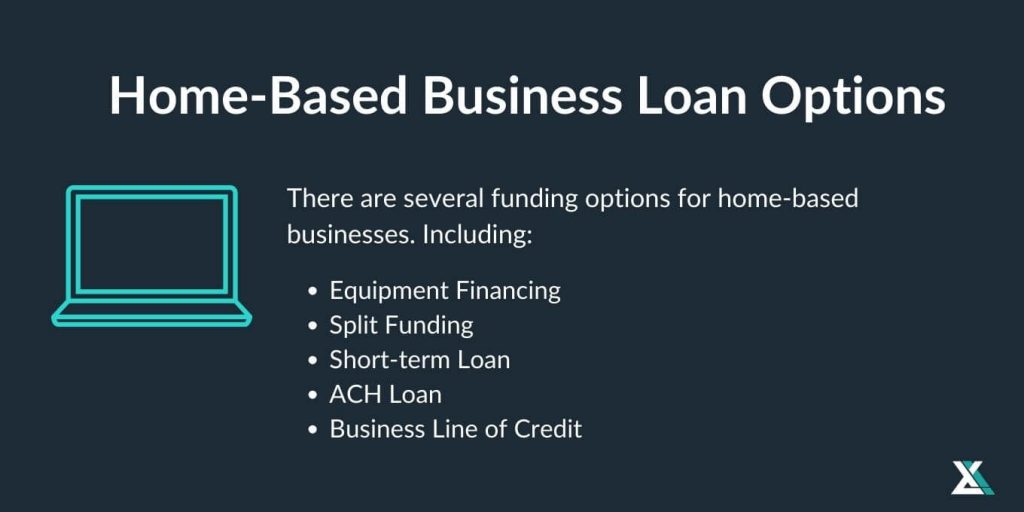 Home-based business loan options for small business owners. 