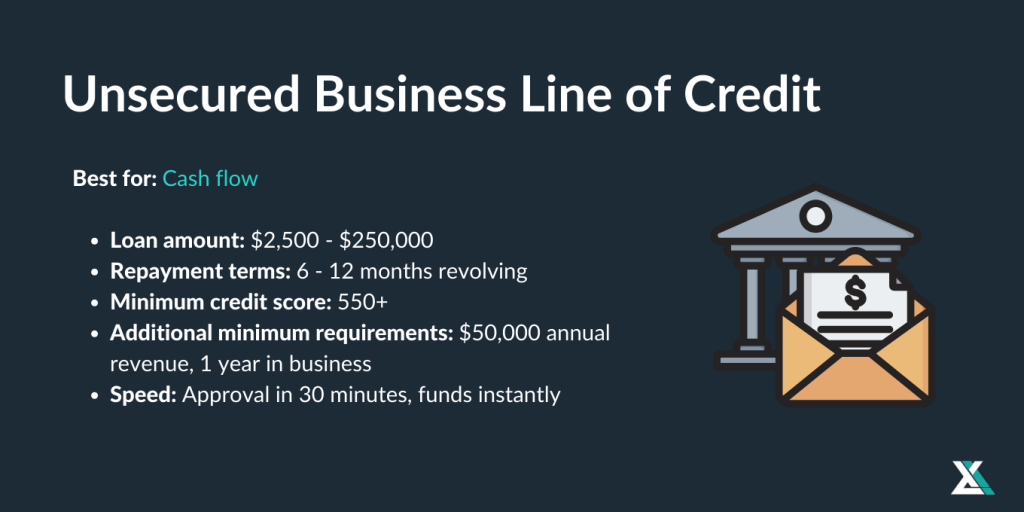 unsecured business line of credit