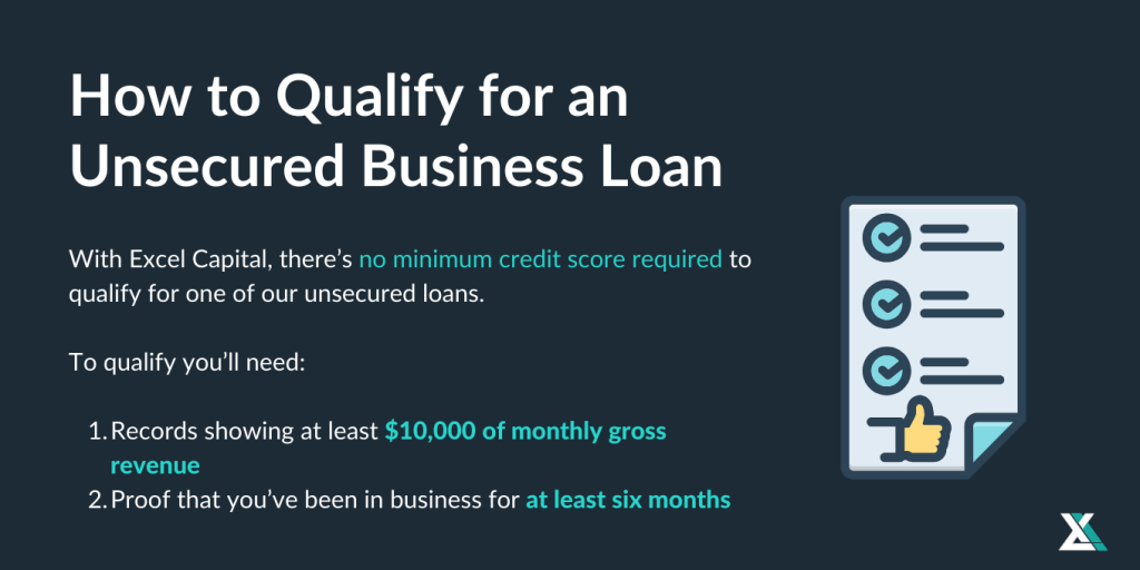 how to qualify for an unsecured business loan