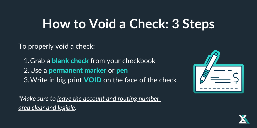 HOW TO VOID A CHECK